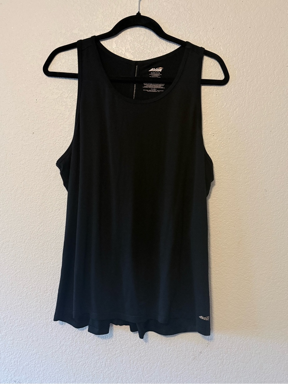 Avia Black Racerback Active Tank Top 0230